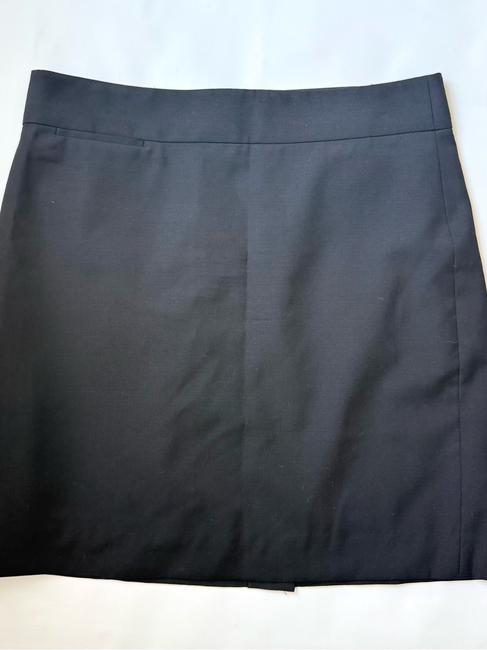J. Crew Black Tailored Pencil Skirt